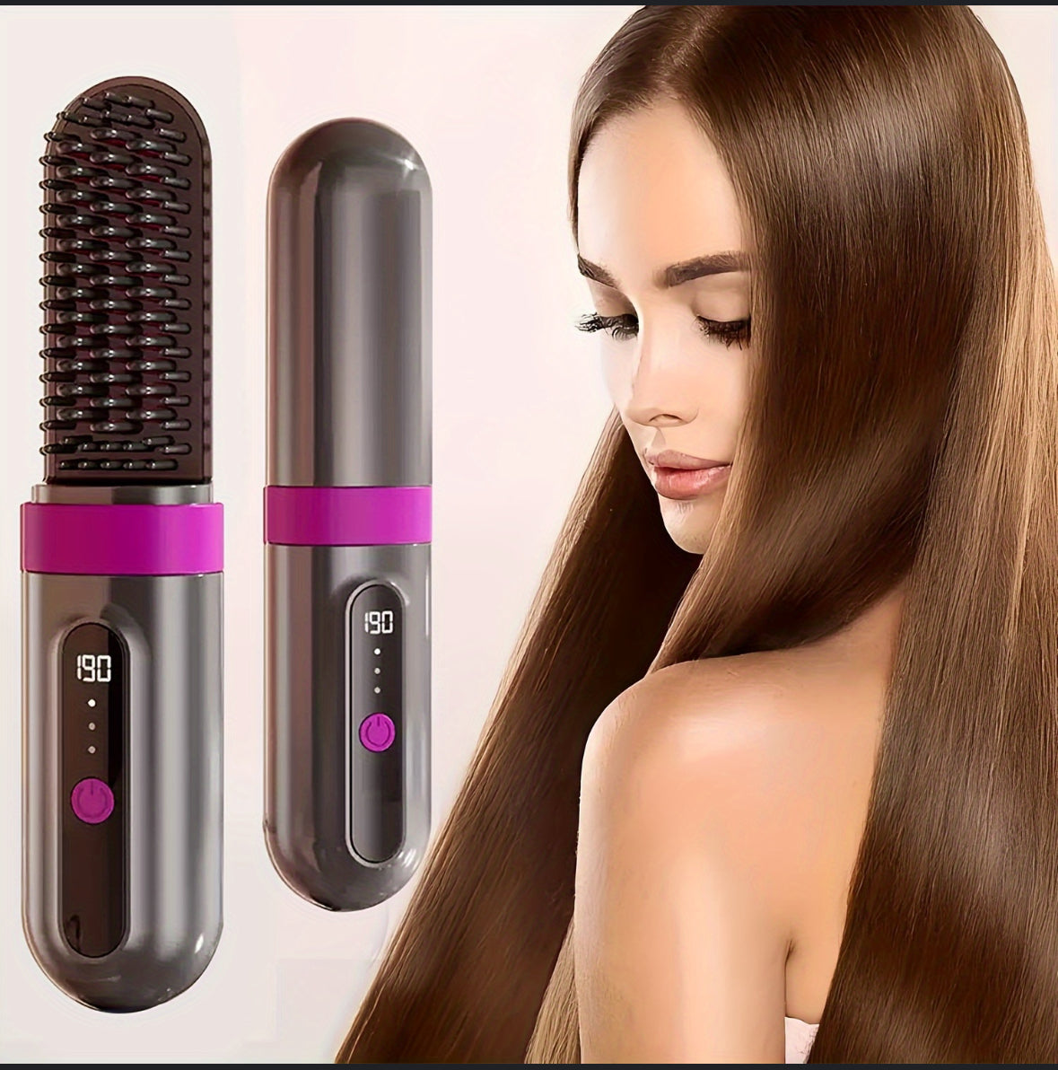Lisseur cheveux sans fil portable