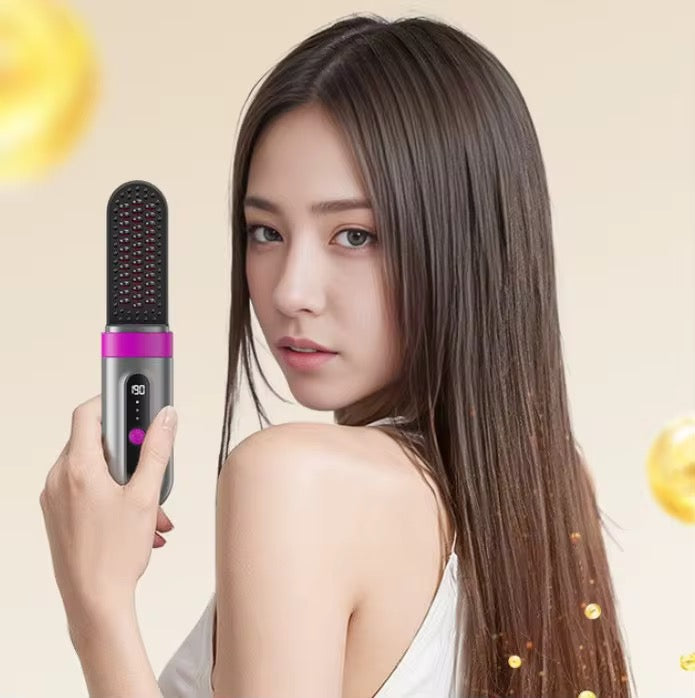 Lisseur cheveux sans fil portable