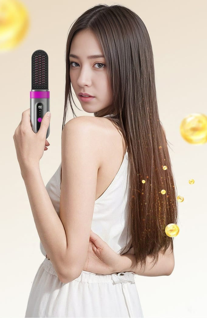 Lisseur cheveux sans fil portable