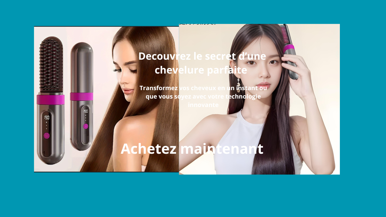 Lisseur cheveux sans fil portable